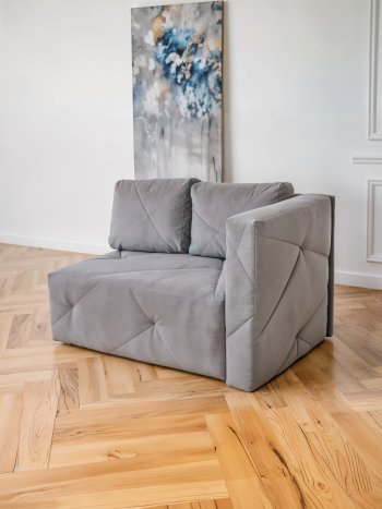 Диван 1010 серый, правый (BRENDOSS) в Красноуральске - krasnouralsk.mebel-e96.ru