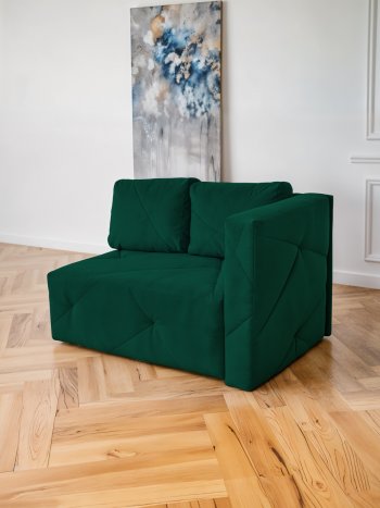 Диван 1010 изумруд, правый (BRENDOSS) в Красноуральске - krasnouralsk.mebel-e96.ru