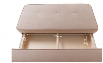 Диван-кровать 1001 бежевый (Brendoss) в Красноуральске - krasnouralsk.mebel-e96.ru