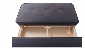 Диван-кровать 1001 графит (Brendoss) в Красноуральске - krasnouralsk.mebel-e96.ru