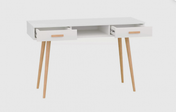 Стол письменный, арт.6-01103, белый (ГК) в Красноуральске - krasnouralsk.mebel-e96.ru