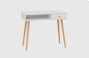 Стол письменный, арт.6-01101, белый (ГК) в Красноуральске - krasnouralsk.mebel-e96.ru