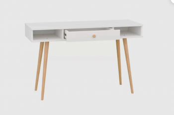 Стол письменный, арт.6-01102, белый (ГК) в Красноуральске - krasnouralsk.mebel-e96.ru