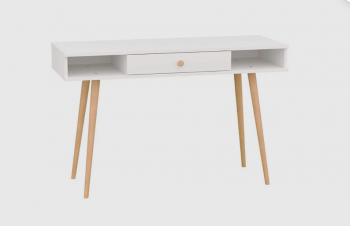 Стол письменный, арт.6-01102, белый (ГК) в Красноуральске - krasnouralsk.mebel-e96.ru