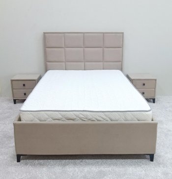 Кровать с подъемным механизмом Мега беж (Лин) в Красноуральске - krasnouralsk.mebel-e96.ru
