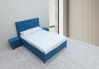 Кровать с подъемным механизмом Мега синий (Лин) в Красноуральске - krasnouralsk.mebel-e96.ru