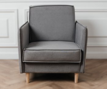 Кресло 831 Серый, велюр (Brendoss) в Красноуральске - krasnouralsk.mebel-e96.ru