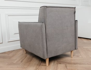 Кресло 831 Серый, велюр (Brendoss) в Красноуральске - krasnouralsk.mebel-e96.ru