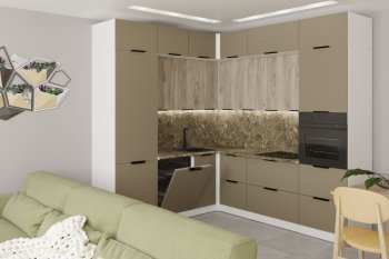 Кухонный гарнитур Альба гранд прайм 2200х2500 мм (Герда) в Красноуральске - krasnouralsk.mebel-e96.ru