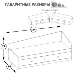 Кровать с ящиками Альфа 11.21 солнечный свет в Красноуральске - krasnouralsk.mebel-e96.ru