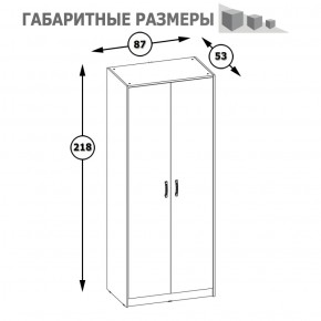 Шкаф 2-х дверный Альфа 13.42 солнечный свет в Красноуральске - krasnouralsk.mebel-e96.ru