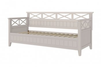 Кровать из массива Амелия льняной (БМ) в Красноуральске - krasnouralsk.mebel-e96.ru