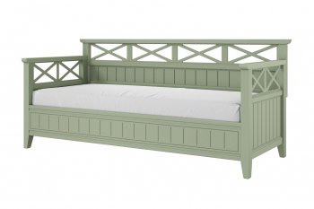 Кровать из массива Амелия зеленый самшит (БМ) в Красноуральске - krasnouralsk.mebel-e96.ru