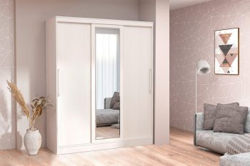 Шкаф-купе 1700 мм 3-х дверный с 1-м зеркалом (арт. 012) бодега (Диал) в Красноуральске - krasnouralsk.mebel-e96.ru