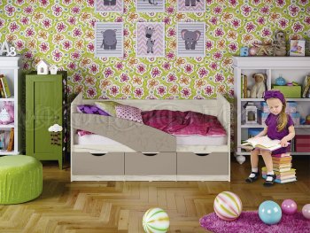 Кровать Бабочки Шарли мокко (Миф) в Красноуральске - krasnouralsk.mebel-e96.ru