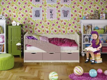 Кровать Бабочки Шарли пинк (Миф) в Красноуральске - krasnouralsk.mebel-e96.ru