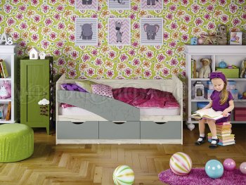 Кровать Бабочки Шарли бриз (Миф) в Красноуральске - krasnouralsk.mebel-e96.ru