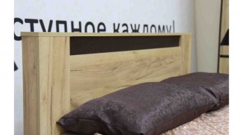 Кровать двуспальная Бостон дуб крафт (Лин) в Красноуральске - krasnouralsk.mebel-e96.ru
