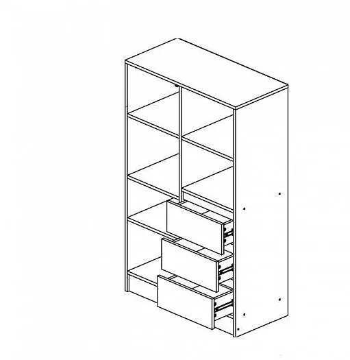 Шкаф комбинированный Челси Color (Миф) в Красноуральске - krasnouralsk.mebel-e96.ru