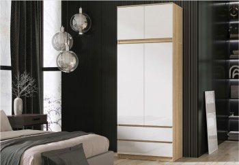 Шкаф Челси с антресолью 900 мм Сонома (Миф) в Красноуральске - krasnouralsk.mebel-e96.ru