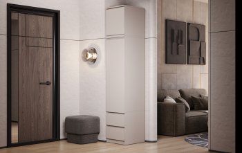 Пенал Челси 450 мм с антресолью Кашемир (Миф) в Красноуральске - krasnouralsk.mebel-e96.ru