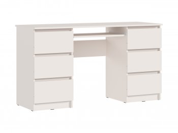 Письменный стол Челси 6 ящиков кашемир (Миф) в Красноуральске - krasnouralsk.mebel-e96.ru