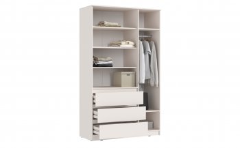 Шкаф 1200 мм Челси с антресолью, сонома/белый (Миф) в Красноуральске - krasnouralsk.mebel-e96.ru