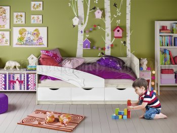 Кровать Дельфин шарли белый (Миф) в Красноуральске - krasnouralsk.mebel-e96.ru