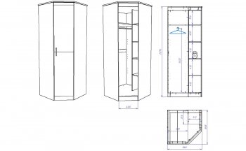Шкаф угловой Денвер (СБК) в Красноуральске - krasnouralsk.mebel-e96.ru