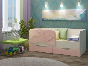 Детская кровать Дельфин-2 МДФ розовый, 80х160 в Красноуральске - krasnouralsk.mebel-e96.ru