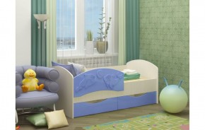 Детская кровать Дельфин-3 МДФ голубой, 80х160 в Красноуральске - krasnouralsk.mebel-e96.ru