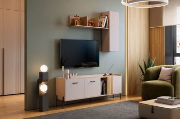 Стенка Доминика модульная  (Мебельсон) в Красноуральске - krasnouralsk.mebel-e96.ru