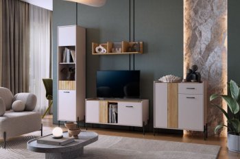 Стенка Доминика модульная  (Мебельсон) в Красноуральске - krasnouralsk.mebel-e96.ru