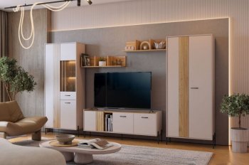 Стенка Доминика модульная  (Мебельсон) в Красноуральске - krasnouralsk.mebel-e96.ru