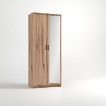 Шкаф 960 мм 2-х ств. «Дуэт Люкс» с зеркалом (Эко) в Красноуральске - krasnouralsk.mebel-e96.ru