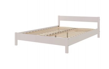Кровать из массива Эби Льняной (БМ) в Красноуральске - krasnouralsk.mebel-e96.ru