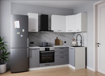 Угловой кухонный гарнитур Элеганция 2200*1000 мм (Sanvut) в Красноуральске - krasnouralsk.mebel-e96.ru