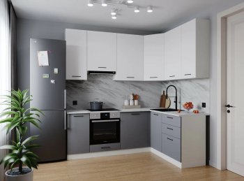 Угловой кухонный гарнитур Элеганция 2200*1600 мм Sanvut в Красноуральске - krasnouralsk.mebel-e96.ru