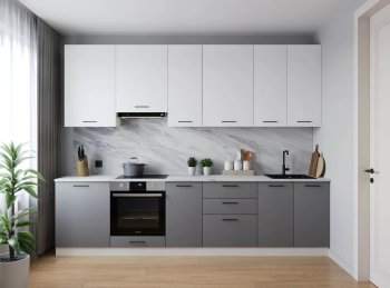 Кухонный гарнитур высокий Элеганция 3000 мм (Санвут) в Красноуральске - krasnouralsk.mebel-e96.ru