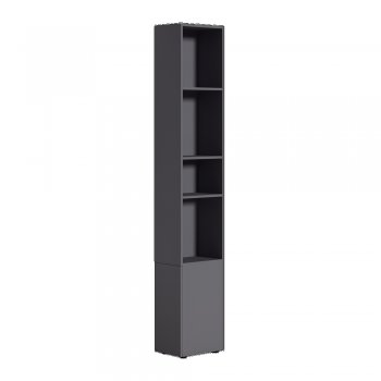 Шкаф модульный Эйр, графит (Моби) в Красноуральске - krasnouralsk.mebel-e96.ru