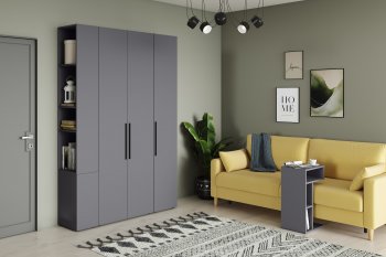 Стенка Эйр модульная, графит (Моби) в Красноуральске - krasnouralsk.mebel-e96.ru