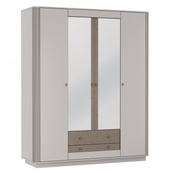 Шкаф 1700 мм Фантазия 34.01 кашемир (Олмеко) в Красноуральске - krasnouralsk.mebel-e96.ru