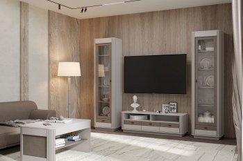 Стенка Фантазия модульная, кашемир (Олмеко) в Красноуральске - krasnouralsk.mebel-e96.ru