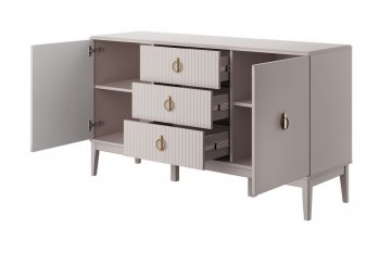 Комод 2 дв., 3 ящ. Фарго льняной (БМ) в Красноуральске - krasnouralsk.mebel-e96.ru