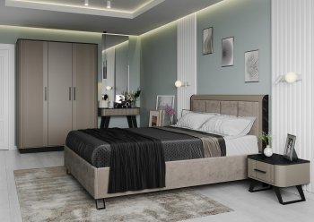 Спальный гарнитур Фиделия, модульный (Олмеко) в Красноуральске - krasnouralsk.mebel-e96.ru