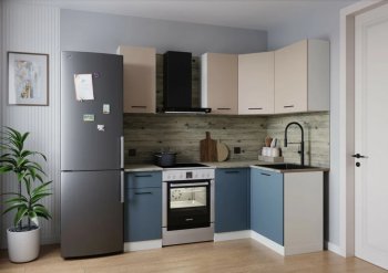 Кухонный гарнитур угловой Фьюжн 2000*1200 мм (Sanvut) в Красноуральске - krasnouralsk.mebel-e96.ru