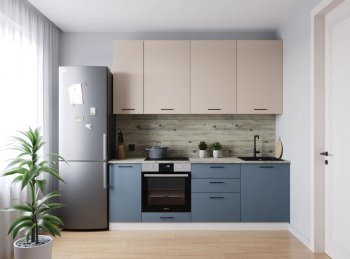 Кухонный гарнитур Фьюжн 2200 мм (Санвут) в Красноуральске - krasnouralsk.mebel-e96.ru