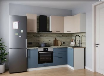 Угловой кухонный гарнитур Фьюжн 2200*1000 мм (Sanvut) в Красноуральске - krasnouralsk.mebel-e96.ru