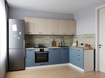 Угловой кухонный гарнитур Фьюжн 2600*1600 мм Sanvut в Красноуральске - krasnouralsk.mebel-e96.ru