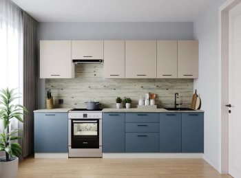 Кухонный гарнитур Фьюжн 3000 мм (Санвут) в Красноуральске - krasnouralsk.mebel-e96.ru